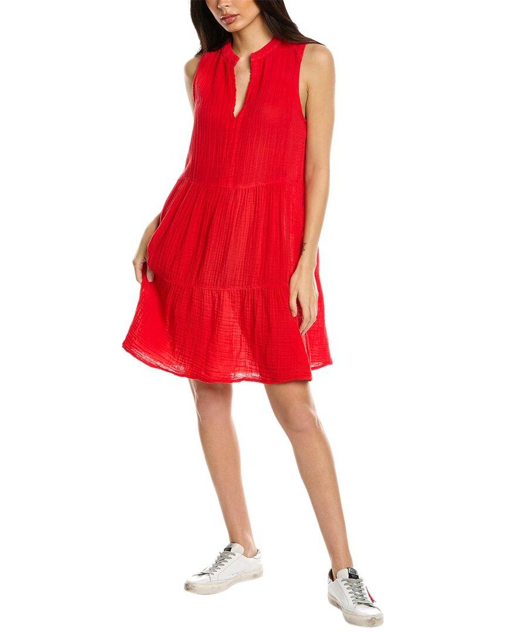 Michael Stars Daisy Mini Dress in Red Lyst