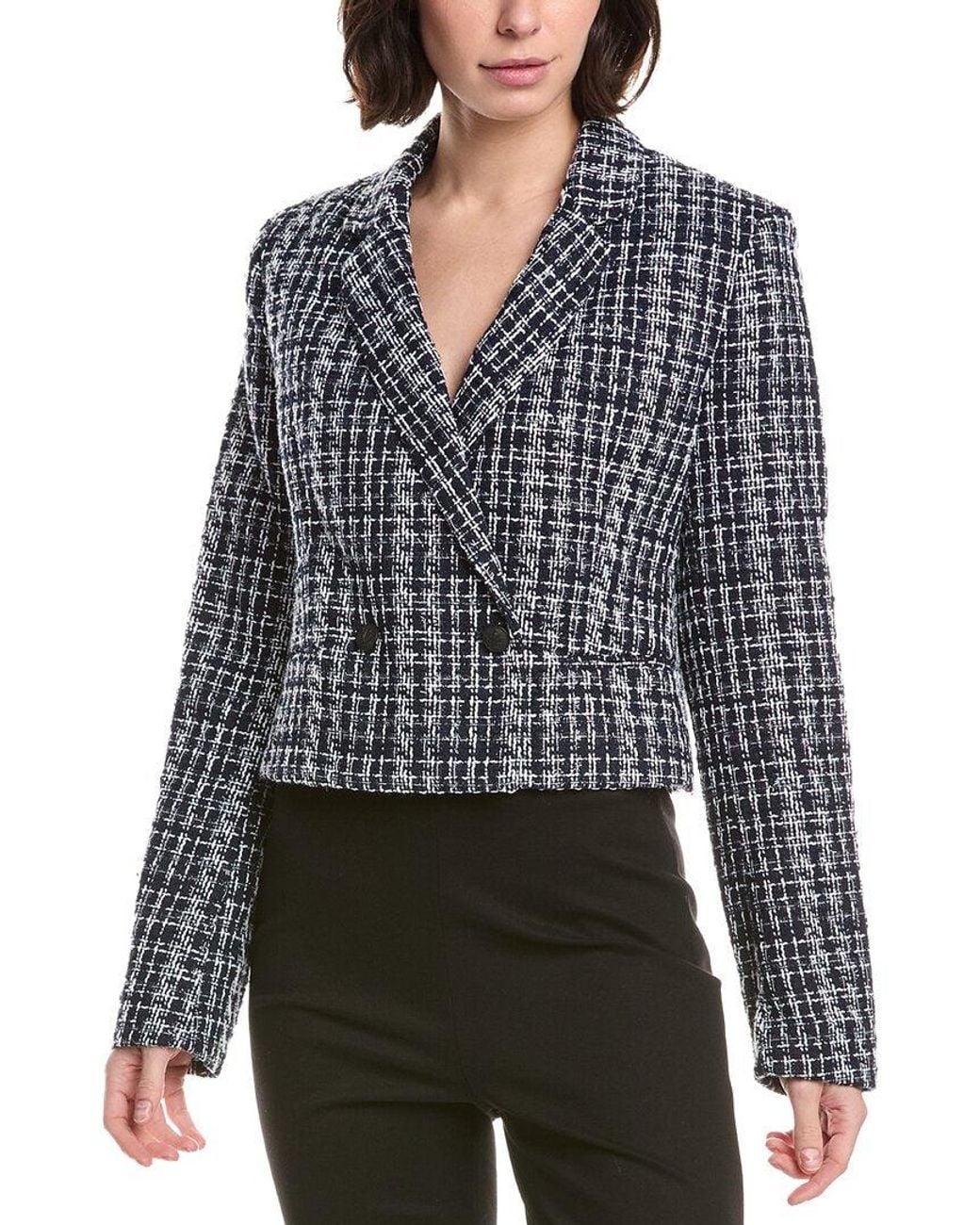 Rag & Bone Blue Elvy Tweed Blazer
