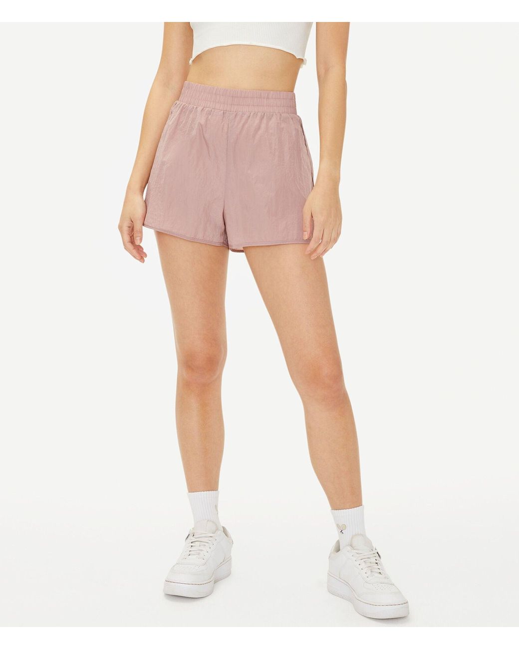 High-rise Windbreaker Shorts 
