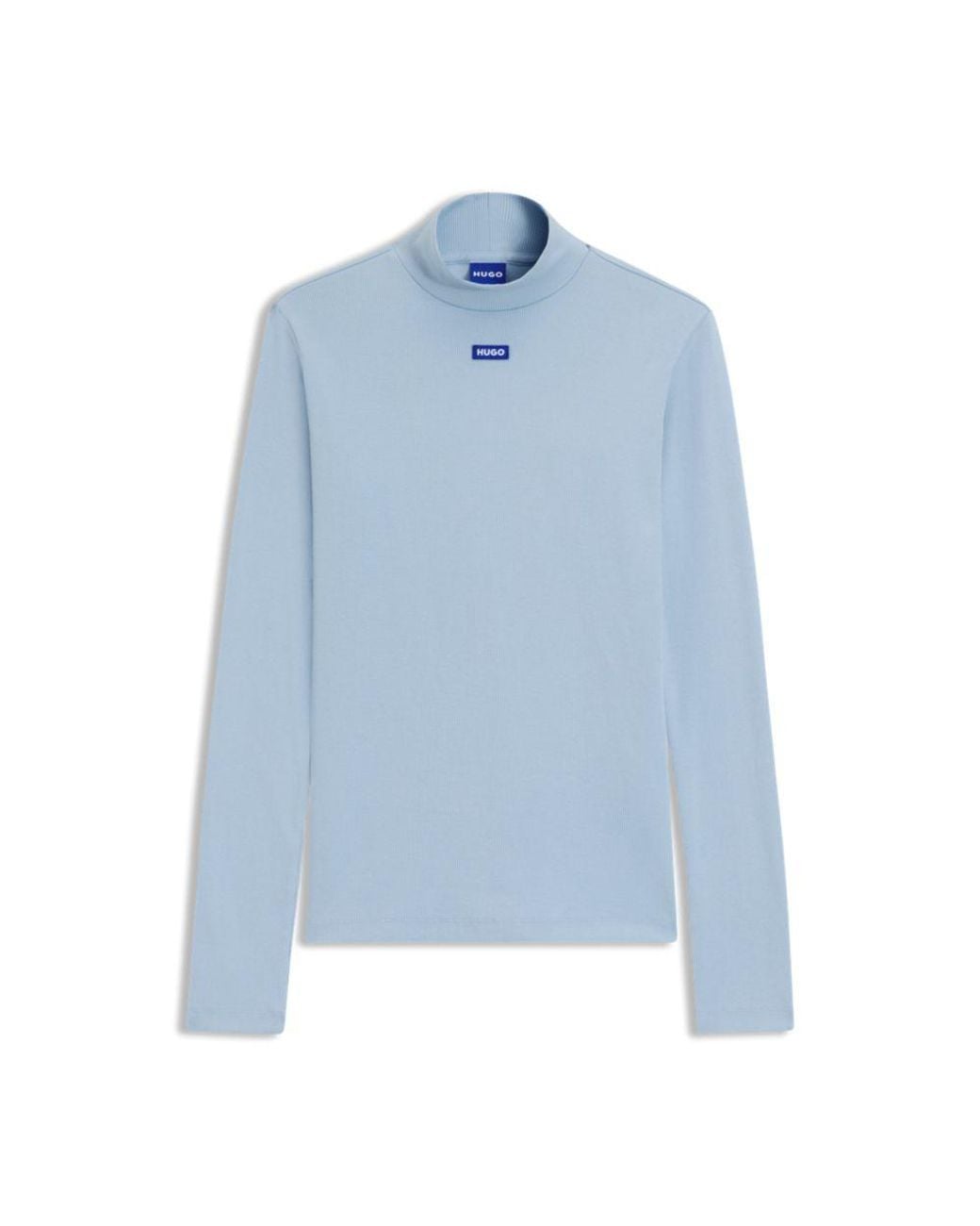 HUGO Blue Logo Top