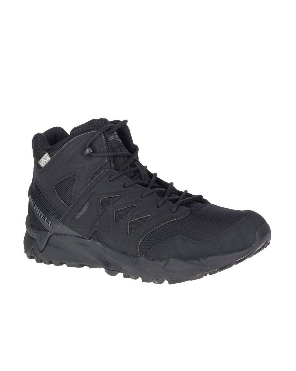 Merrell Tactical Agility Peak Mid Waterproof Boots Medium In Black