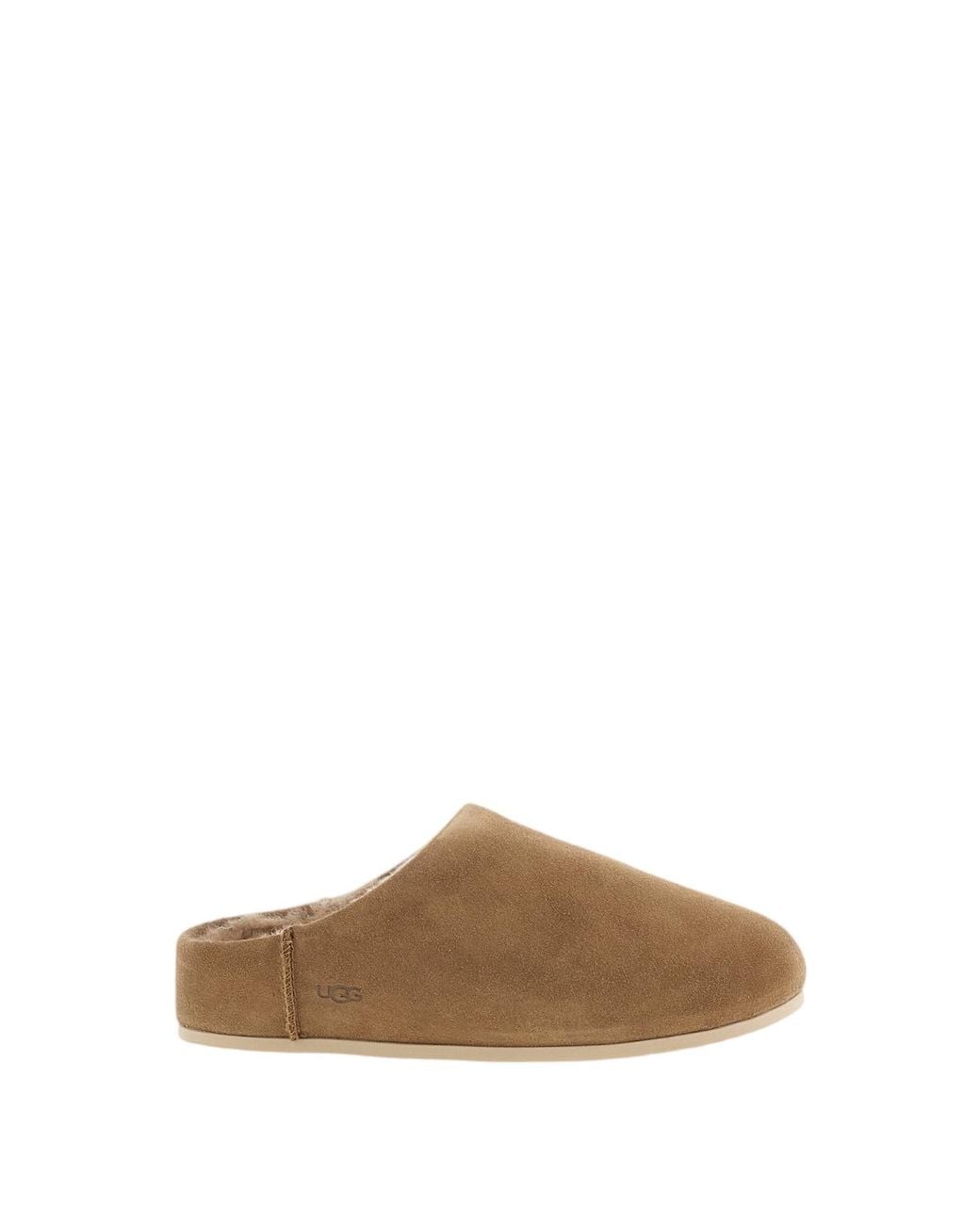 Ugg Brown Light Elea Suede Slippers