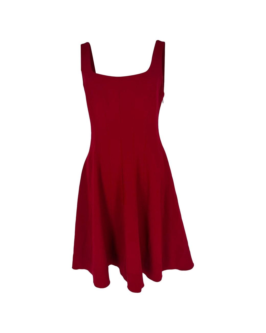 Theory Square-Neck Mini Flared Dress