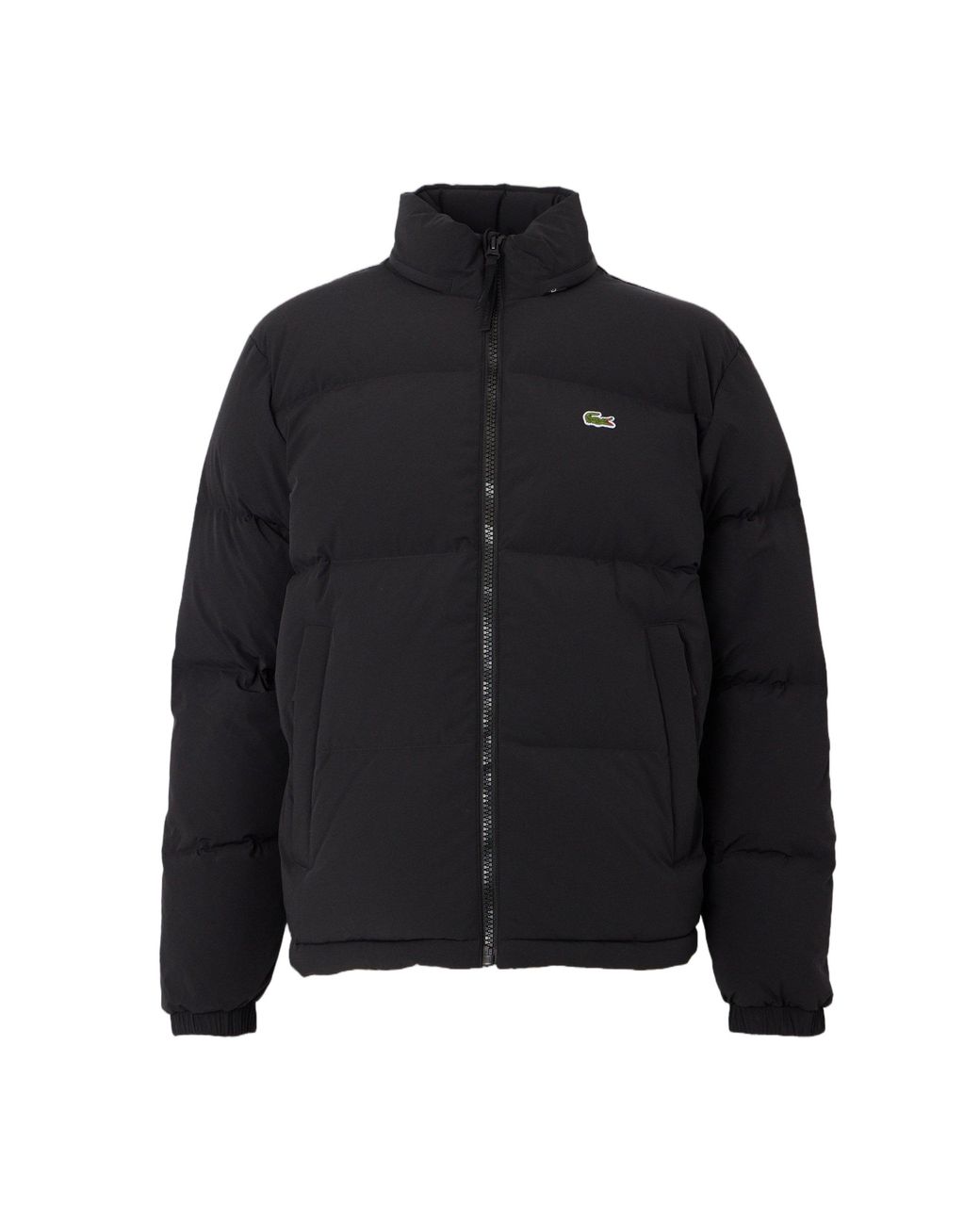 Lacoste Black High Collar Puffer Down Jacket for men