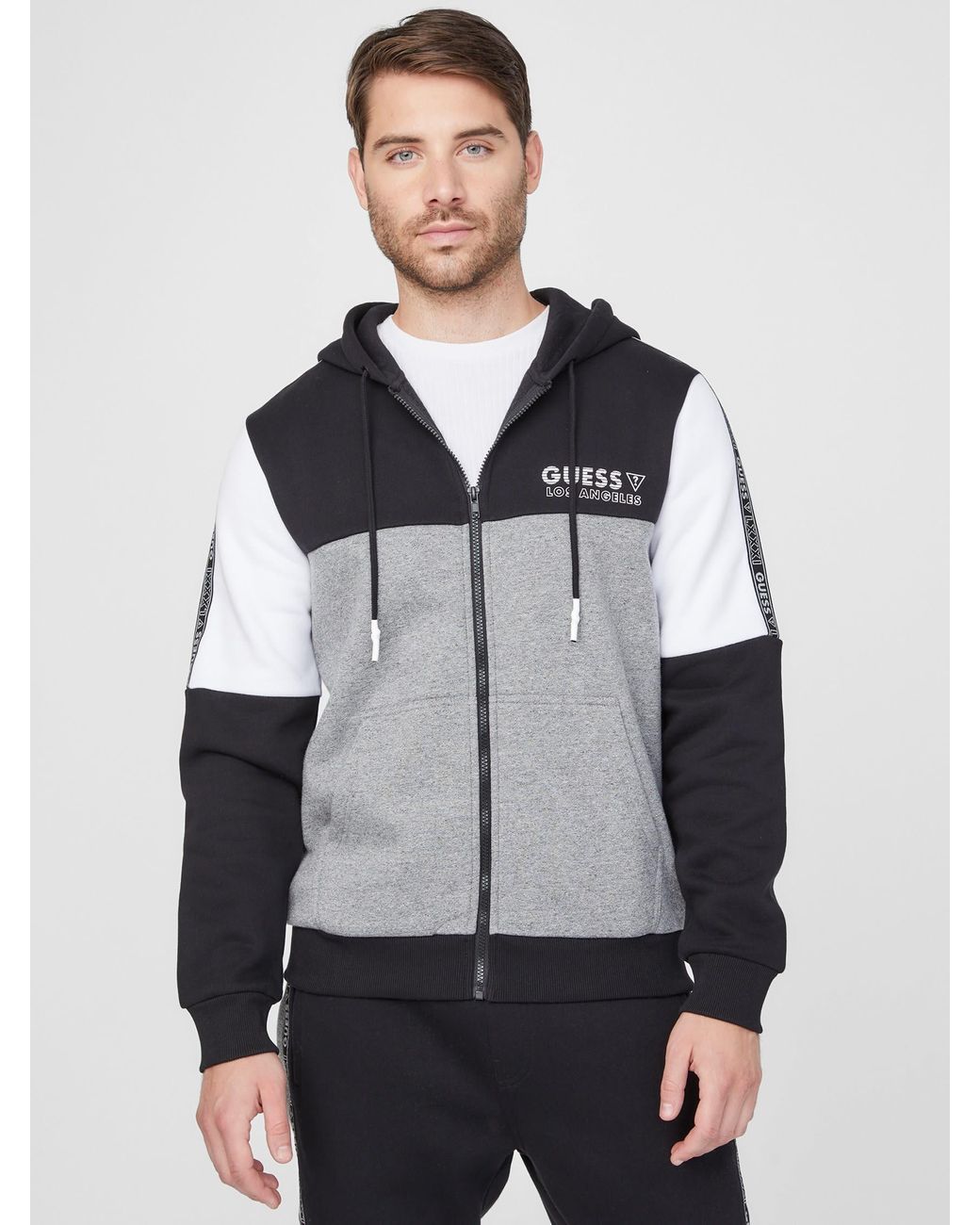 Guess colour block hoodie store