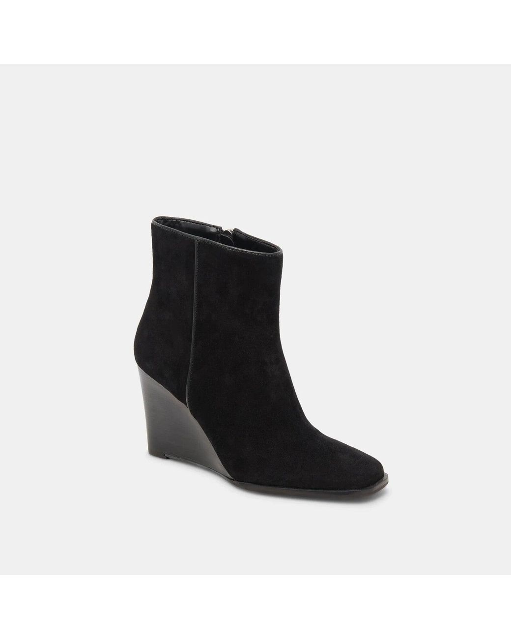 Chelsea Dolce Vita Black Wedge Booties Dolce Vita Susann Boots