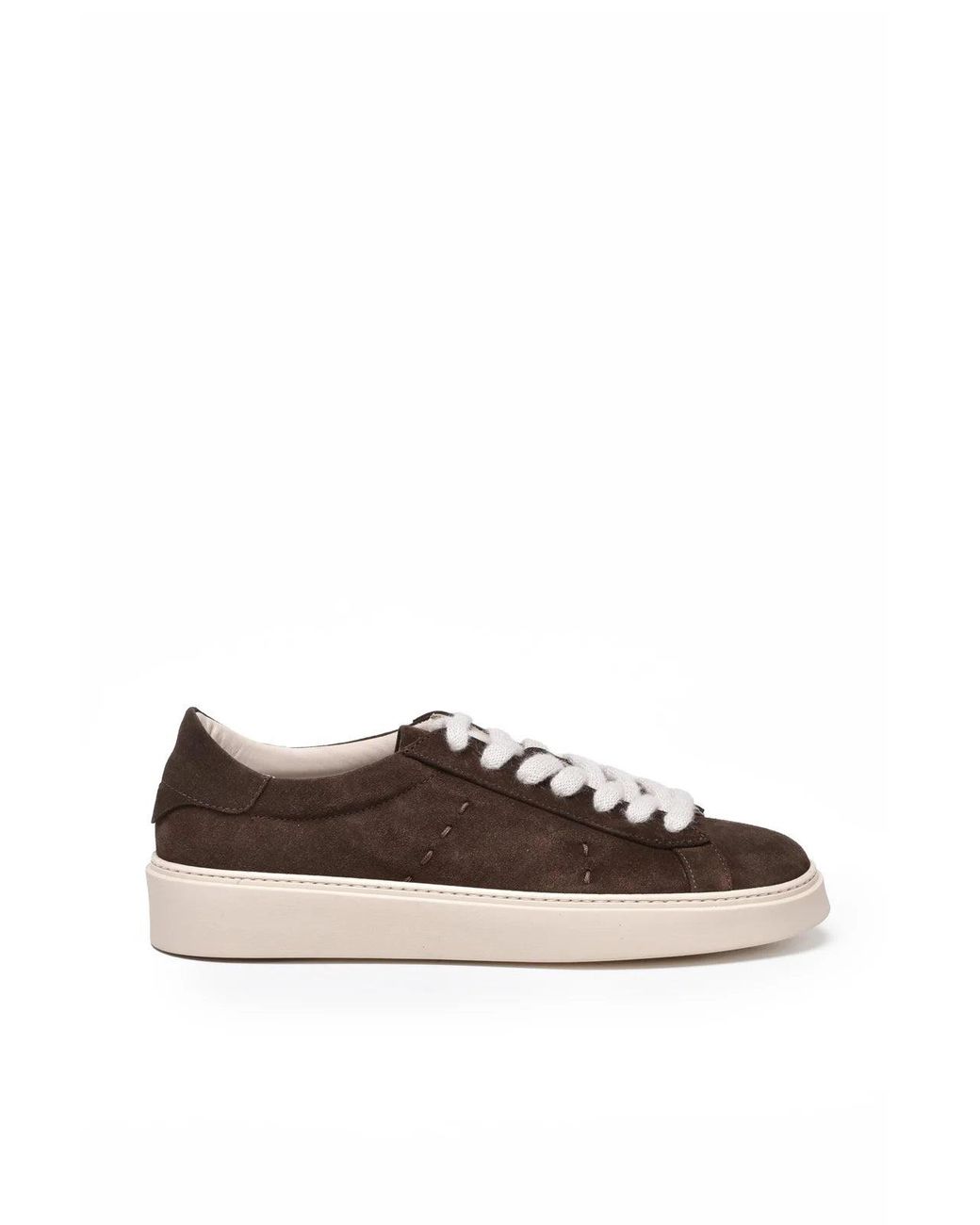 Eleventy Brown Suede Classic Sneakers for men