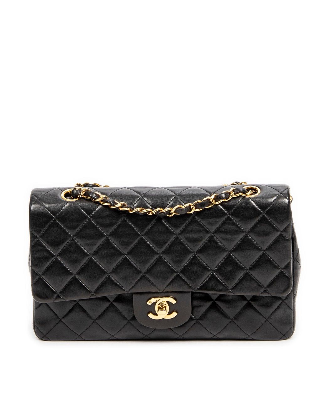 CHANEL, IVORY TWEED AND LEATHER WITH SILVER-TONE METAL CLASSIC FLAP BAG, Chanel: Handbags and Accessories, 2020