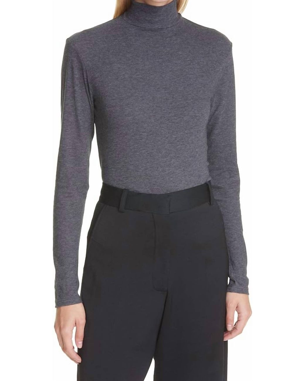 FRAME Black Le Mid Turtle Neck Sweater