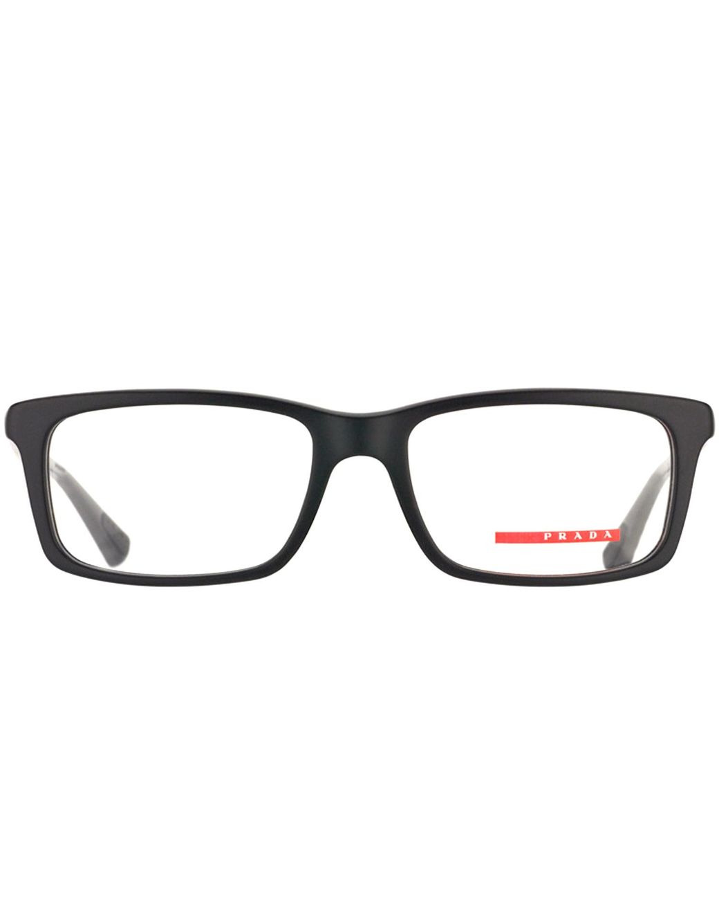 Prada Linea Rossa Ps 02cv 1bo1o1 55mm Rectangle Eyeglasses 55mm in Black |  Lyst