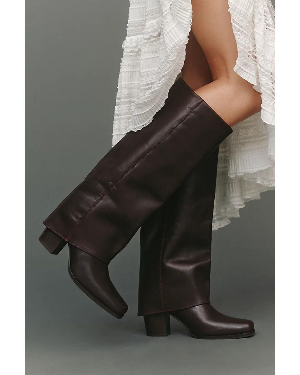 Frye Black Shiloh Foldover Pant Boots
