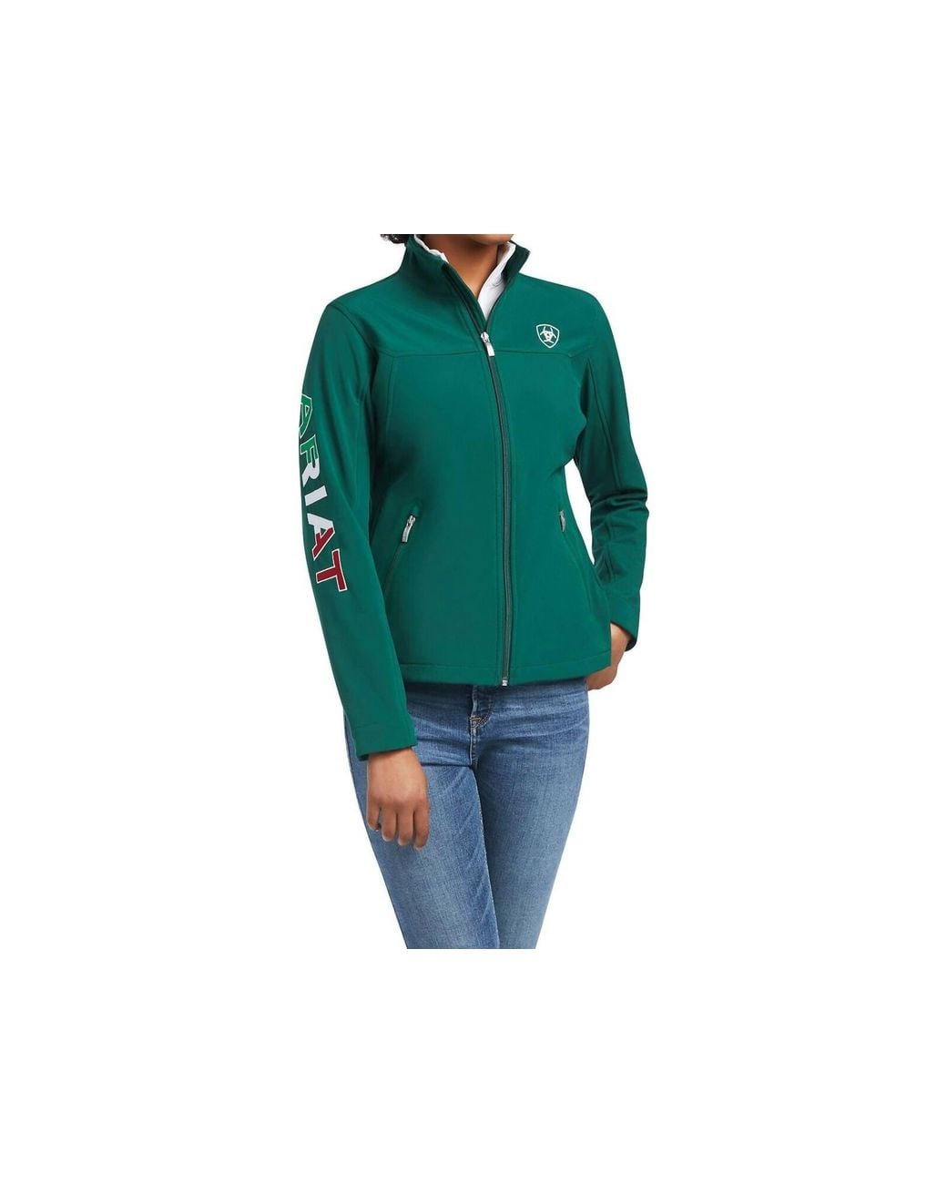 Ariat Green Classic Team Softshell Mexico Jacket