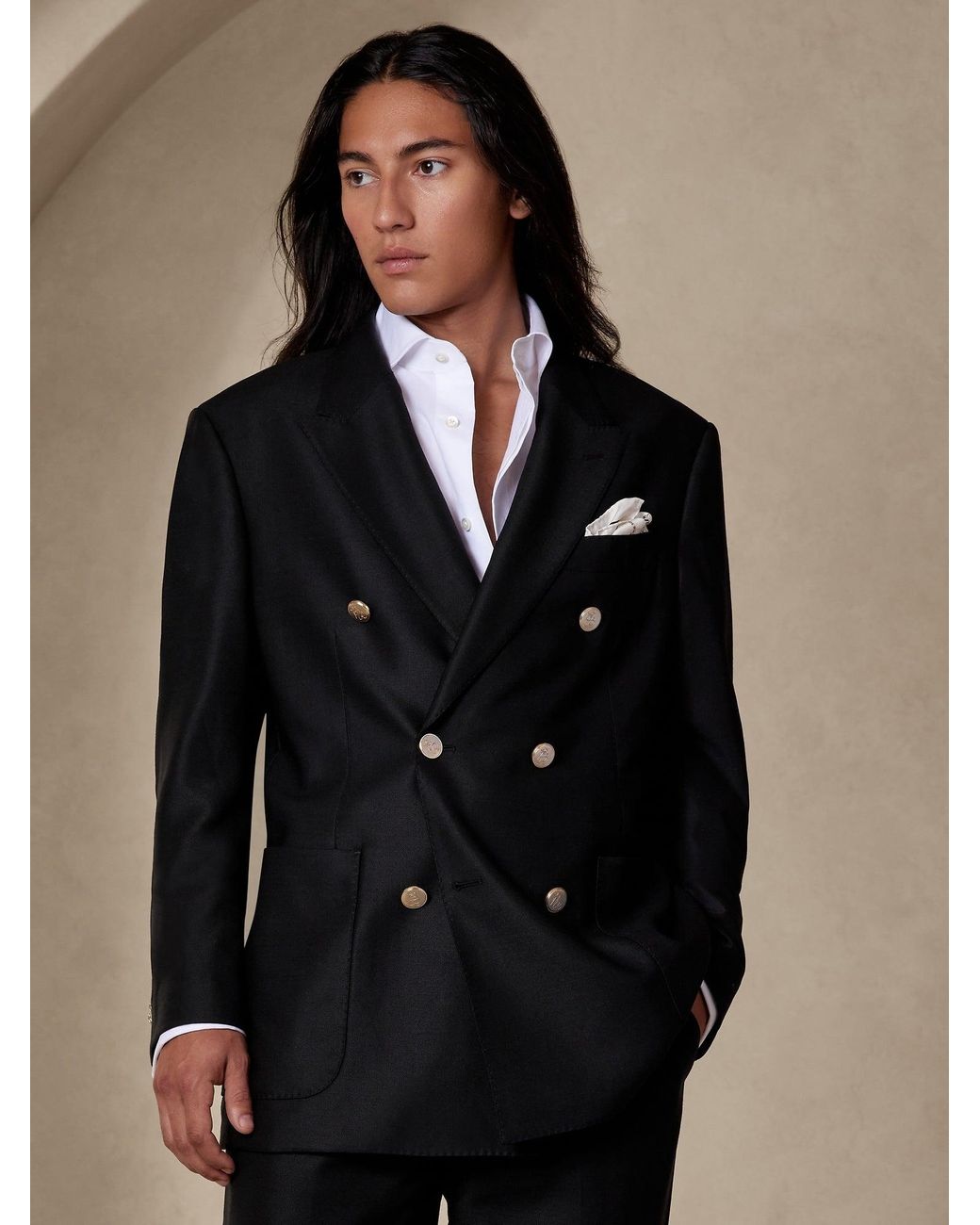 Banana republic double breasted coat sale