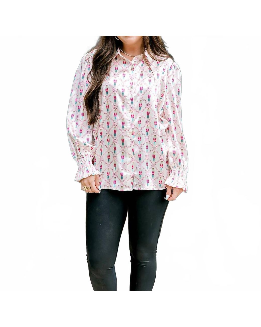 Layerz Clothing Red Caroline Button Up Top
