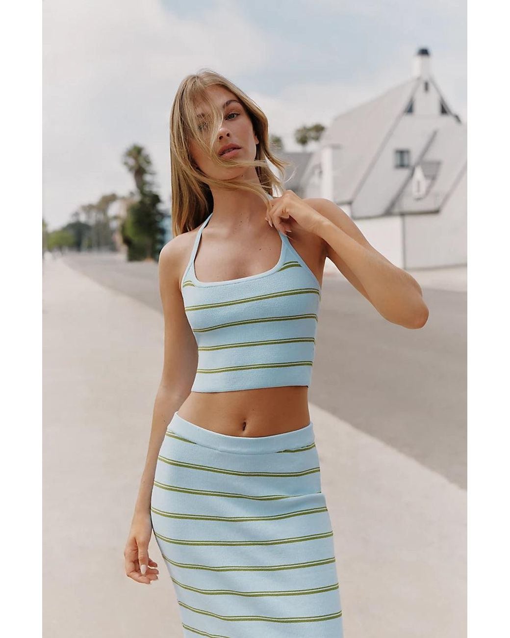 LSPACE Multicolor Positano Halter Top