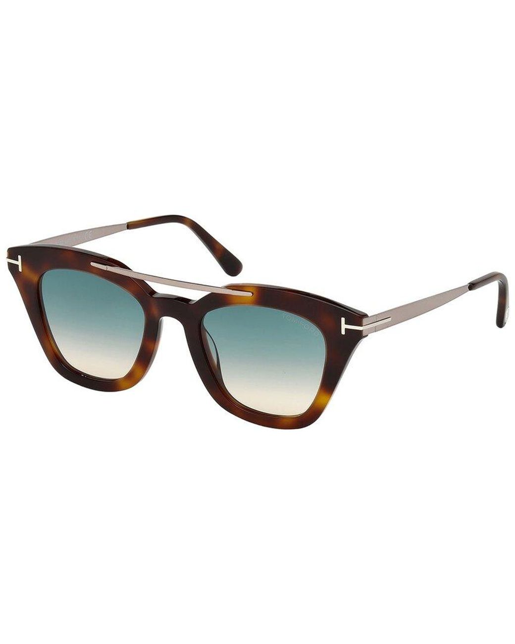 tom ford christopher 49mm round sunglasses