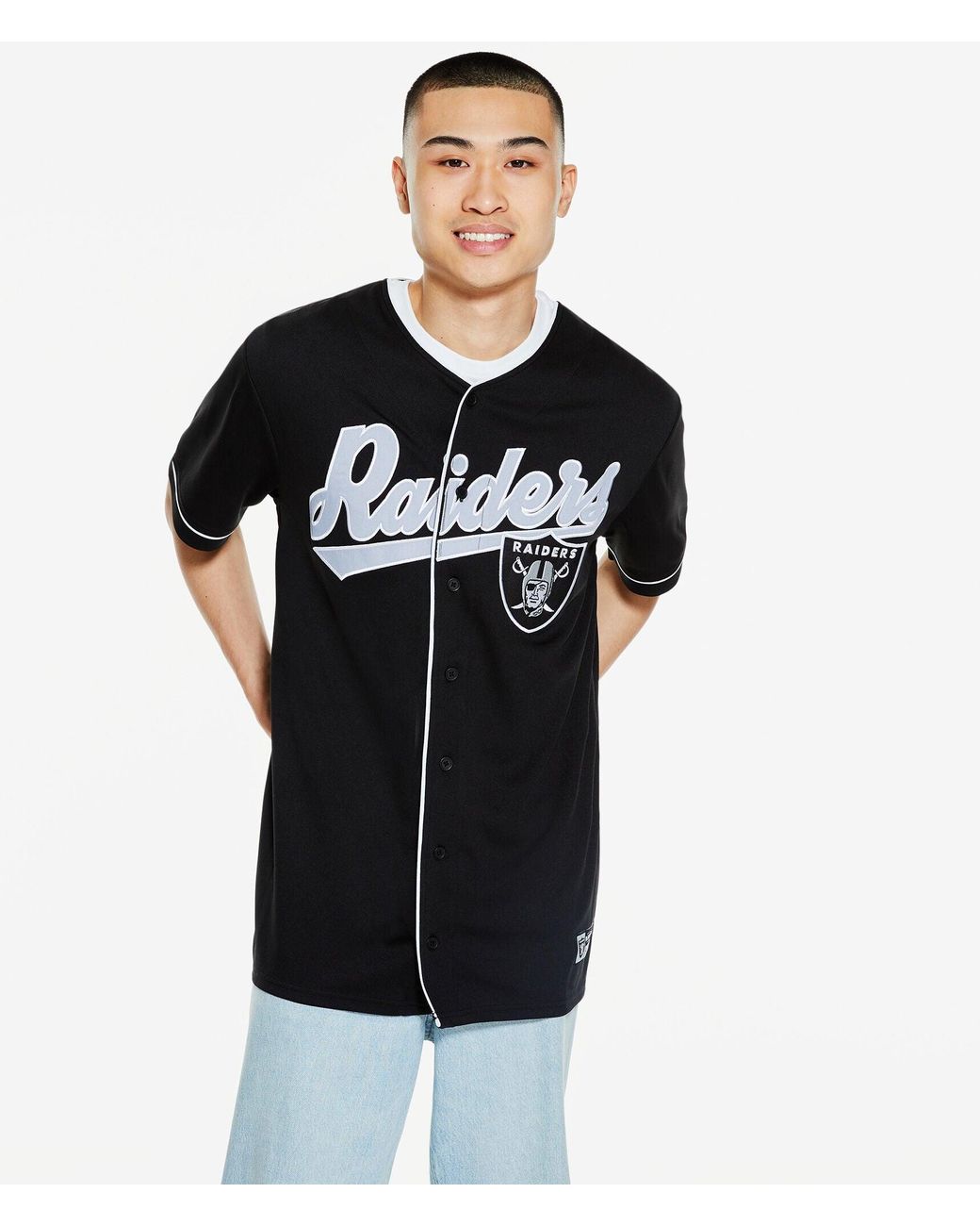 Aeropostale Mens' Las Vegas Raiders Top - Black - Size M - Polyester - Teen Fashion & Clothing - Shop Fall Styles