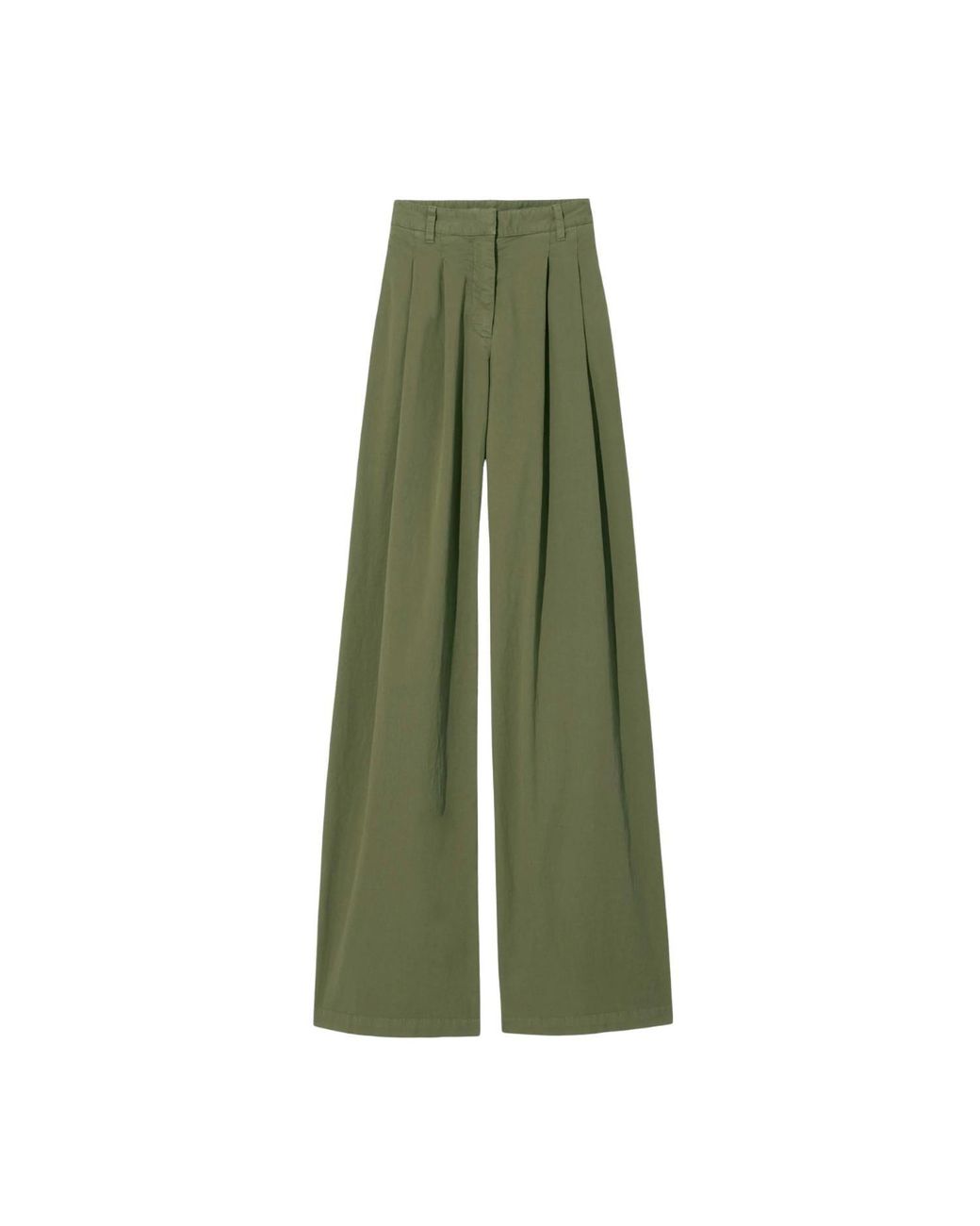 NILI LOTAN Dillon Stretch-Cotton Twill Wide-Leg Pants in Brown