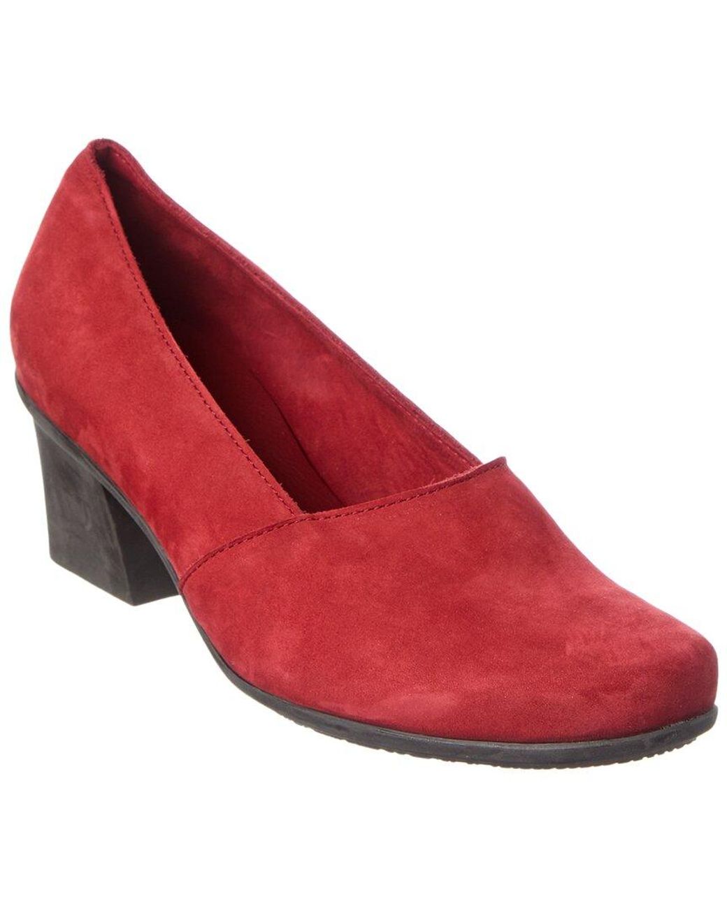 Arche Red Marbel Suede Pump