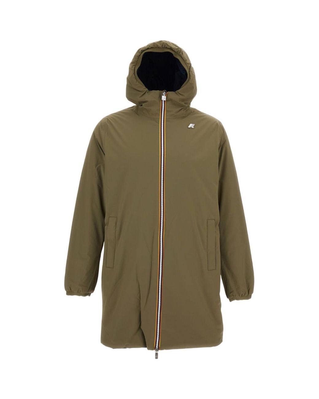 K-Way Green Jacob Warm Reversible Down Jacket for men