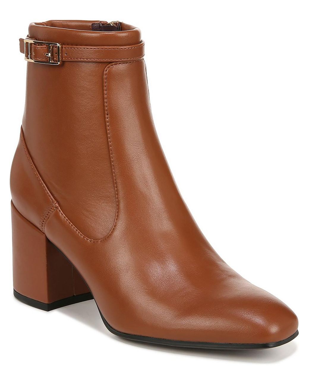 Franco Sarto Tributebty Faux Leather Square Toe Ankle Boots in