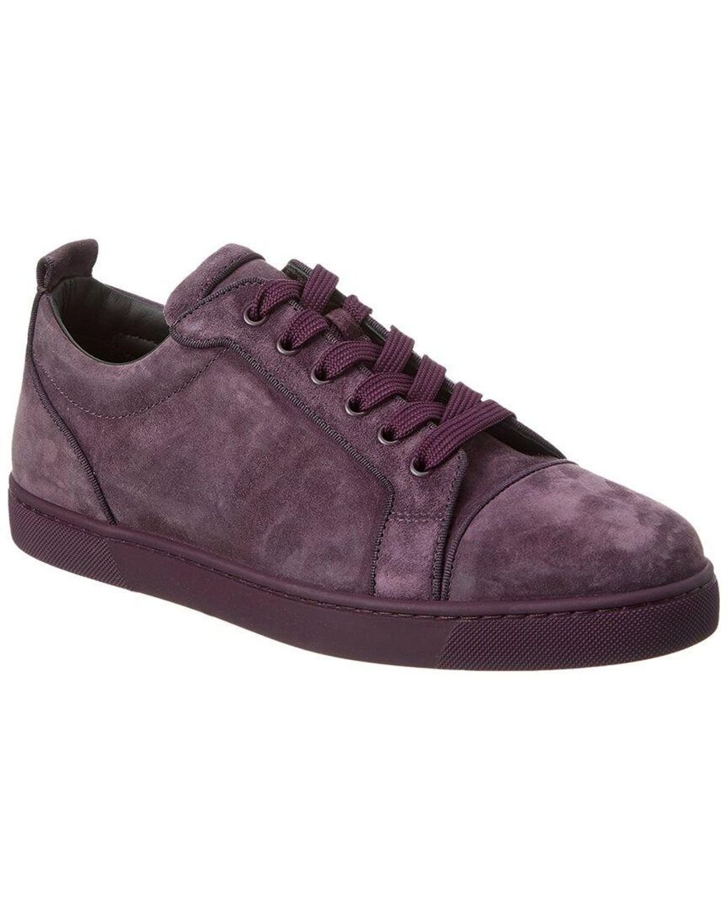 Christian Louboutin Louis Junior Suede Sneaker in Purple for Men