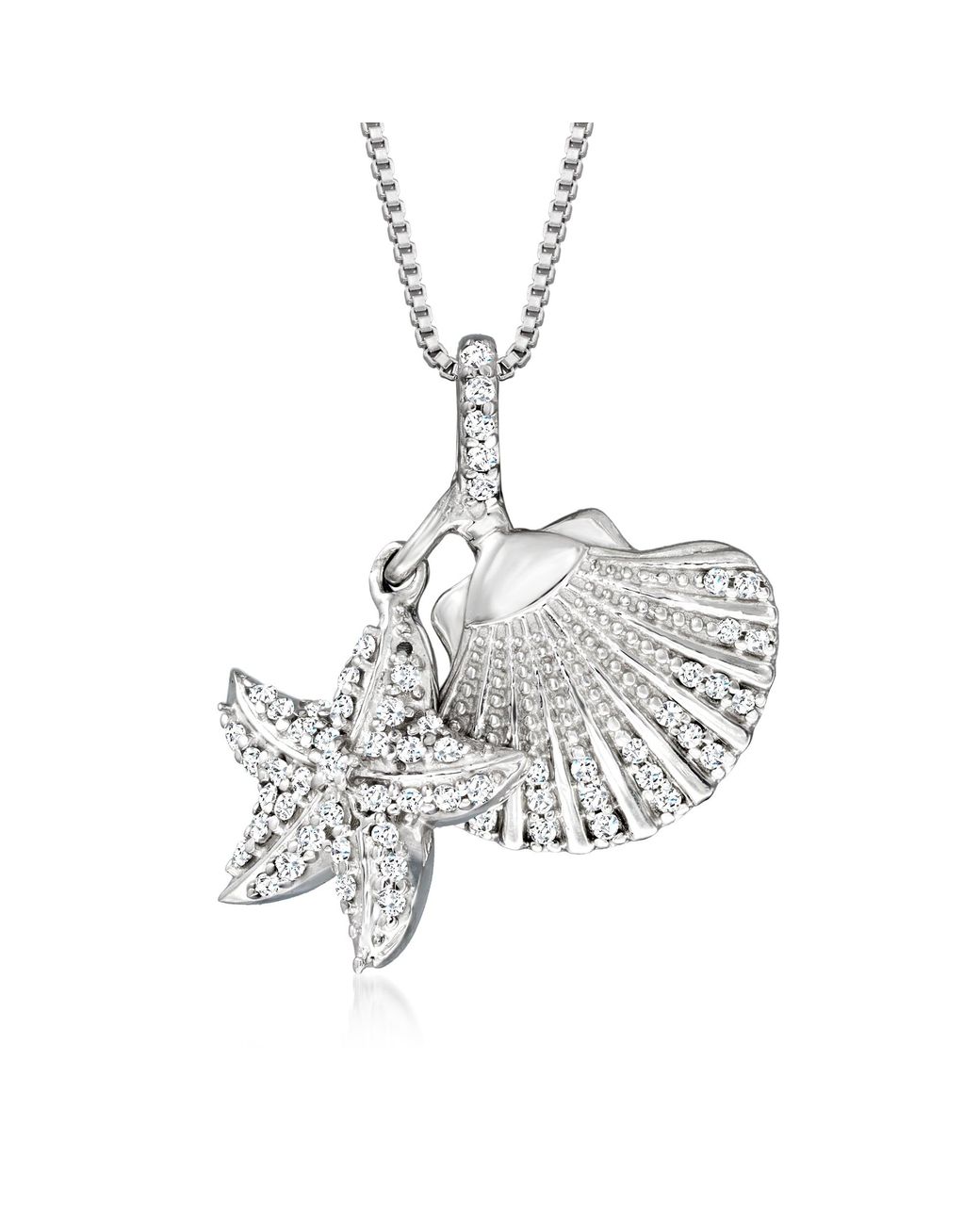 Ross-Simons Diamond Seashell And 