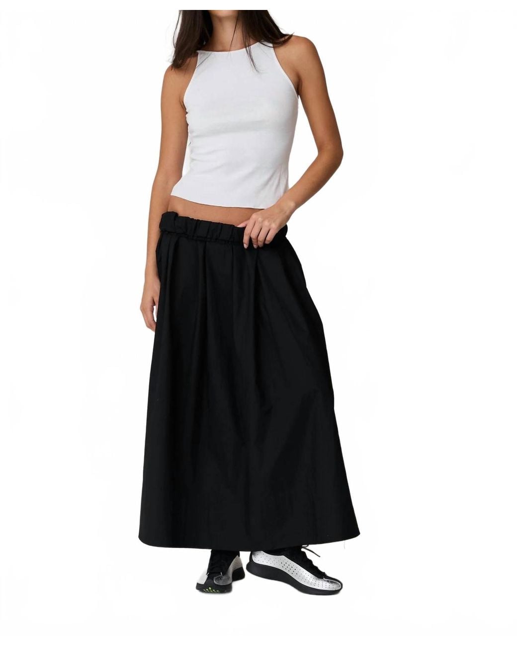 Asher Black Kate Maxi Skirt