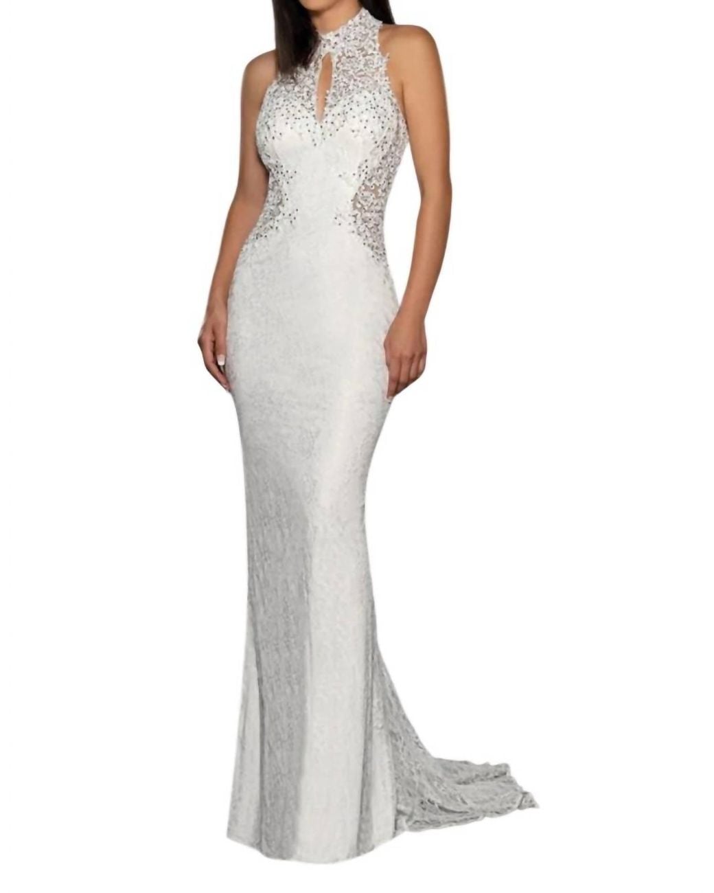 Tella Couture White Fitted Gown