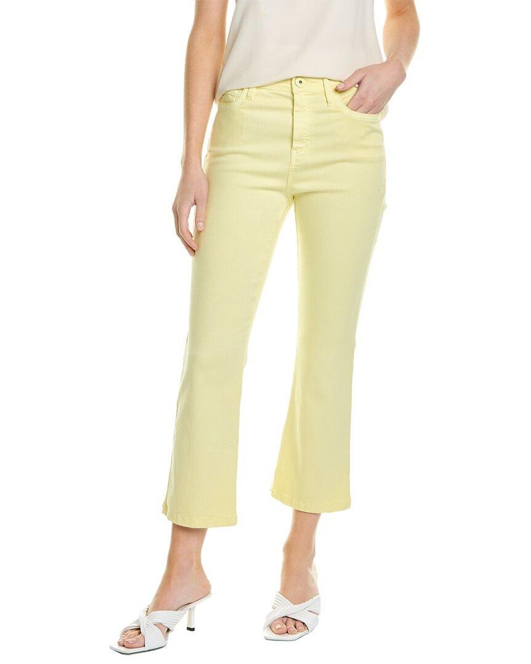 Marella Katai Skinny Flare Jean in Yellow | Lyst