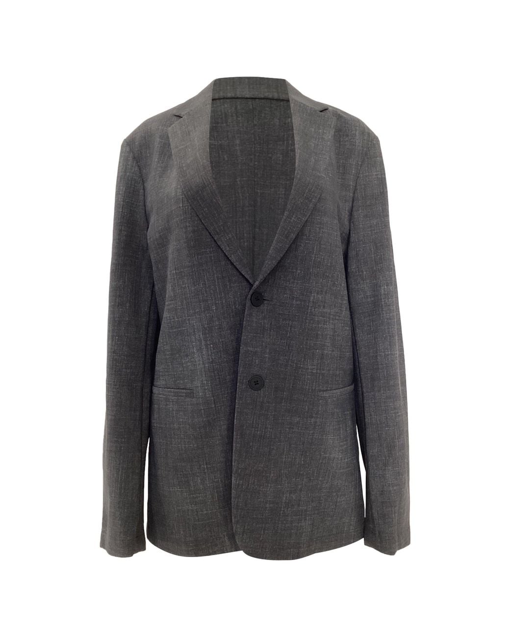 Theory Gray Single-Breasted Blazer for men