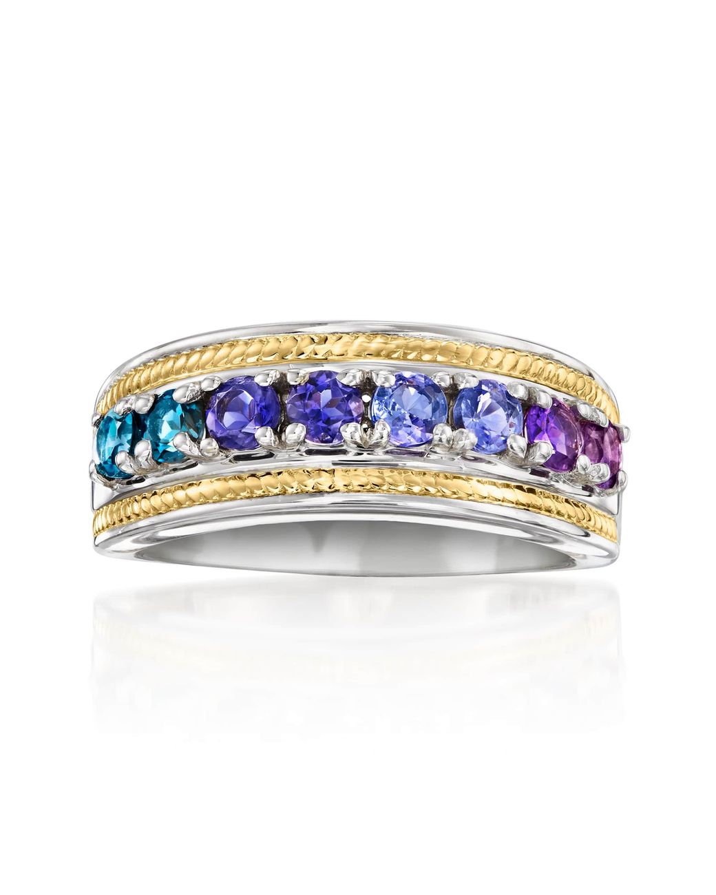 Ross-Simons Blue Multi-Gemstone Ring