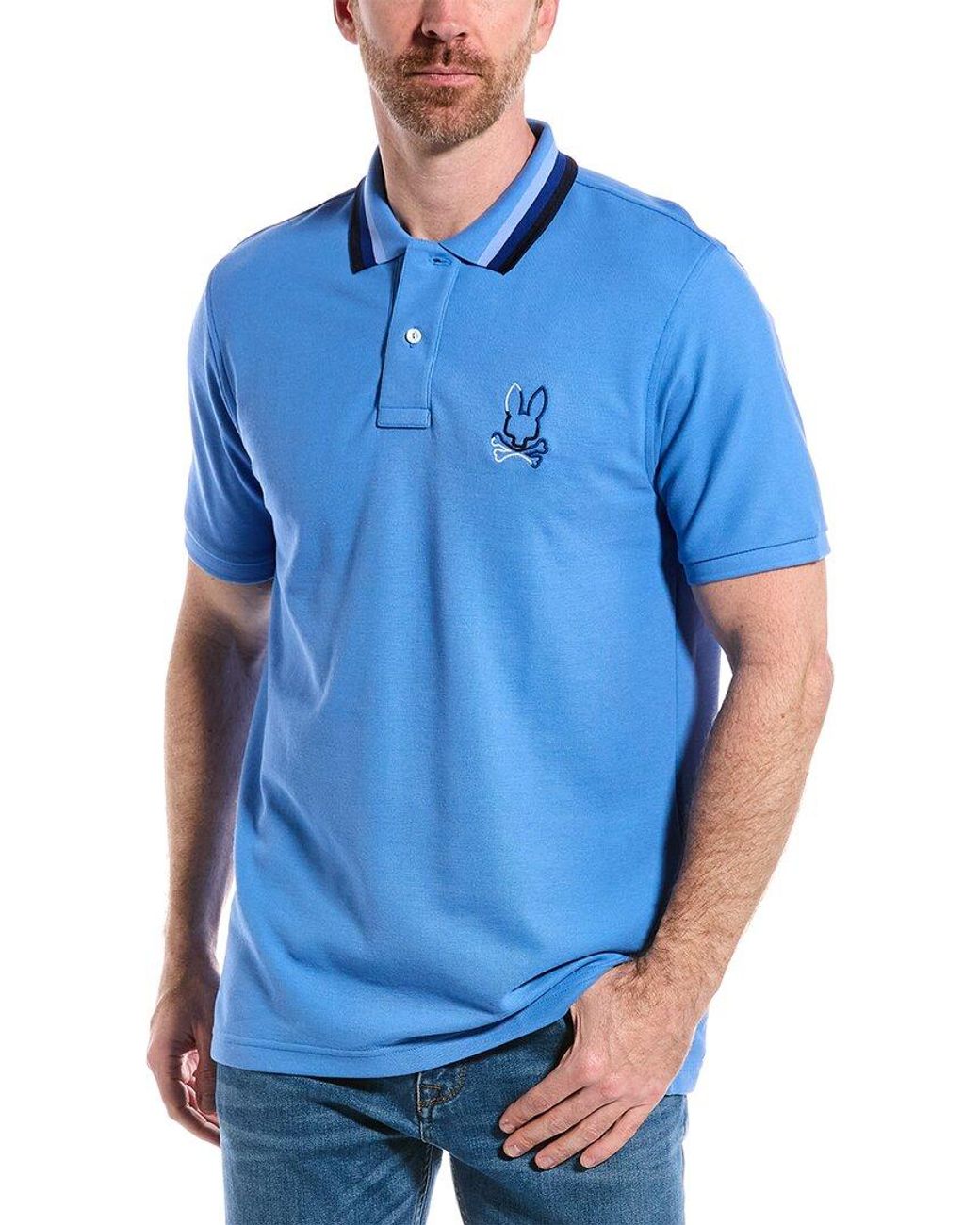 Psycho Bunny Calle Fashion Polo Shirt in Blue for Men