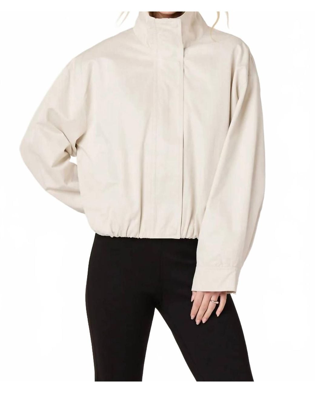 Astr Natural Cooper Oversized Bomber Jacket