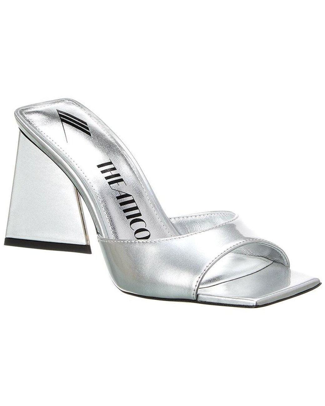 The Attico White Mini Devon Mule