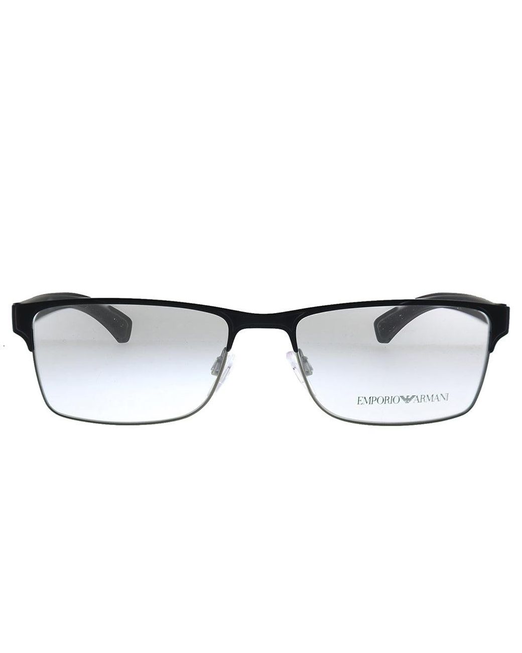 Emporio Armani Rubber Ea 1052 3094 55mm Rectangle Eyeglasses 55mm in Black  | Lyst