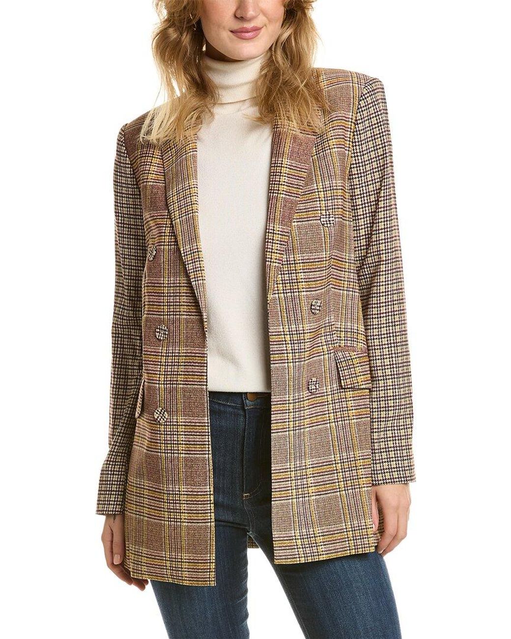 Vince Camuto Double Breasted Crop Tweed Jacket