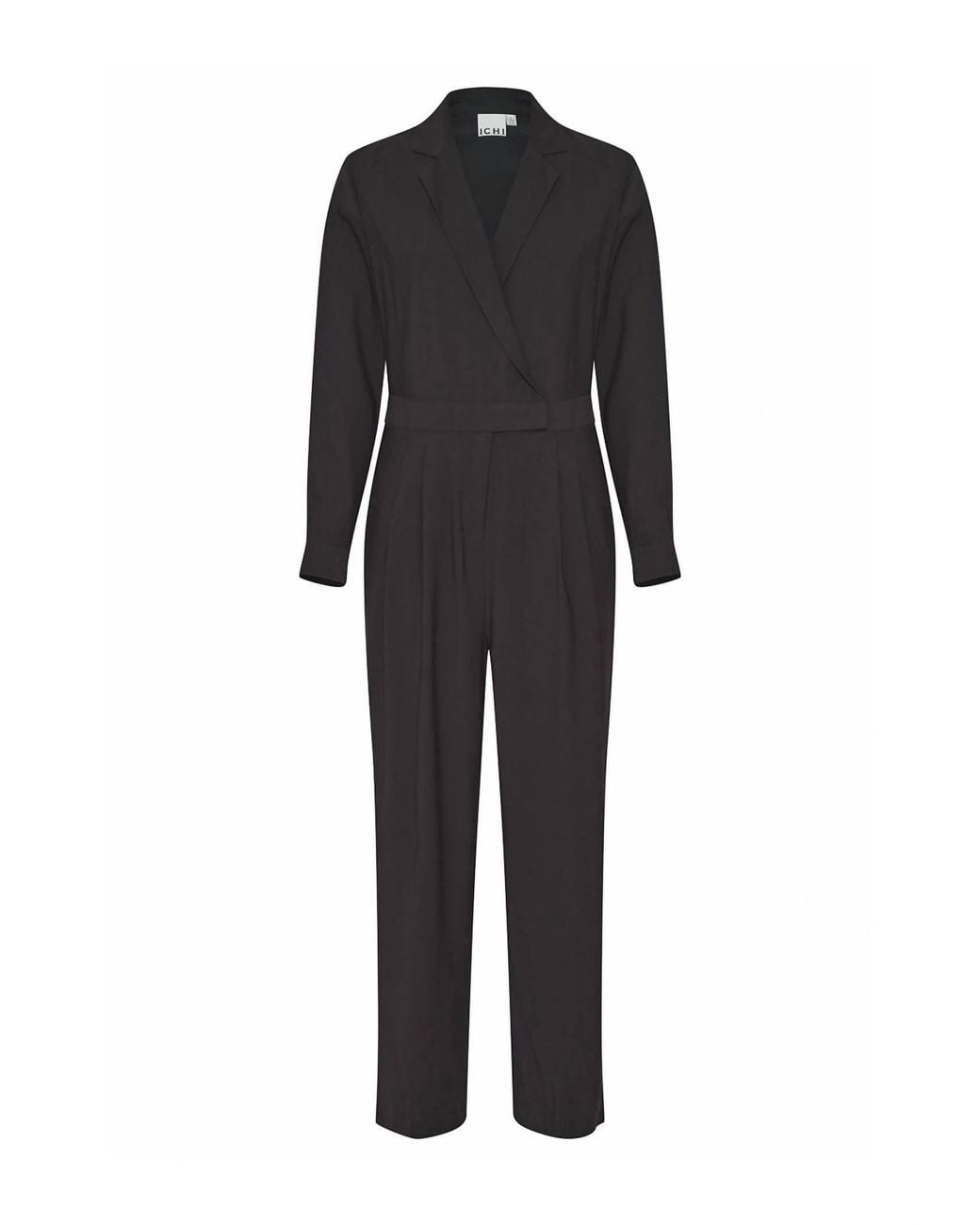 Ichi Black Ramla Wrap Jumpsuit