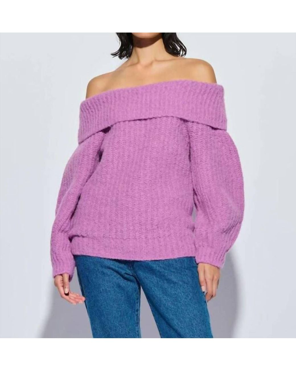 Nation Ltd Purple Serena Sweater