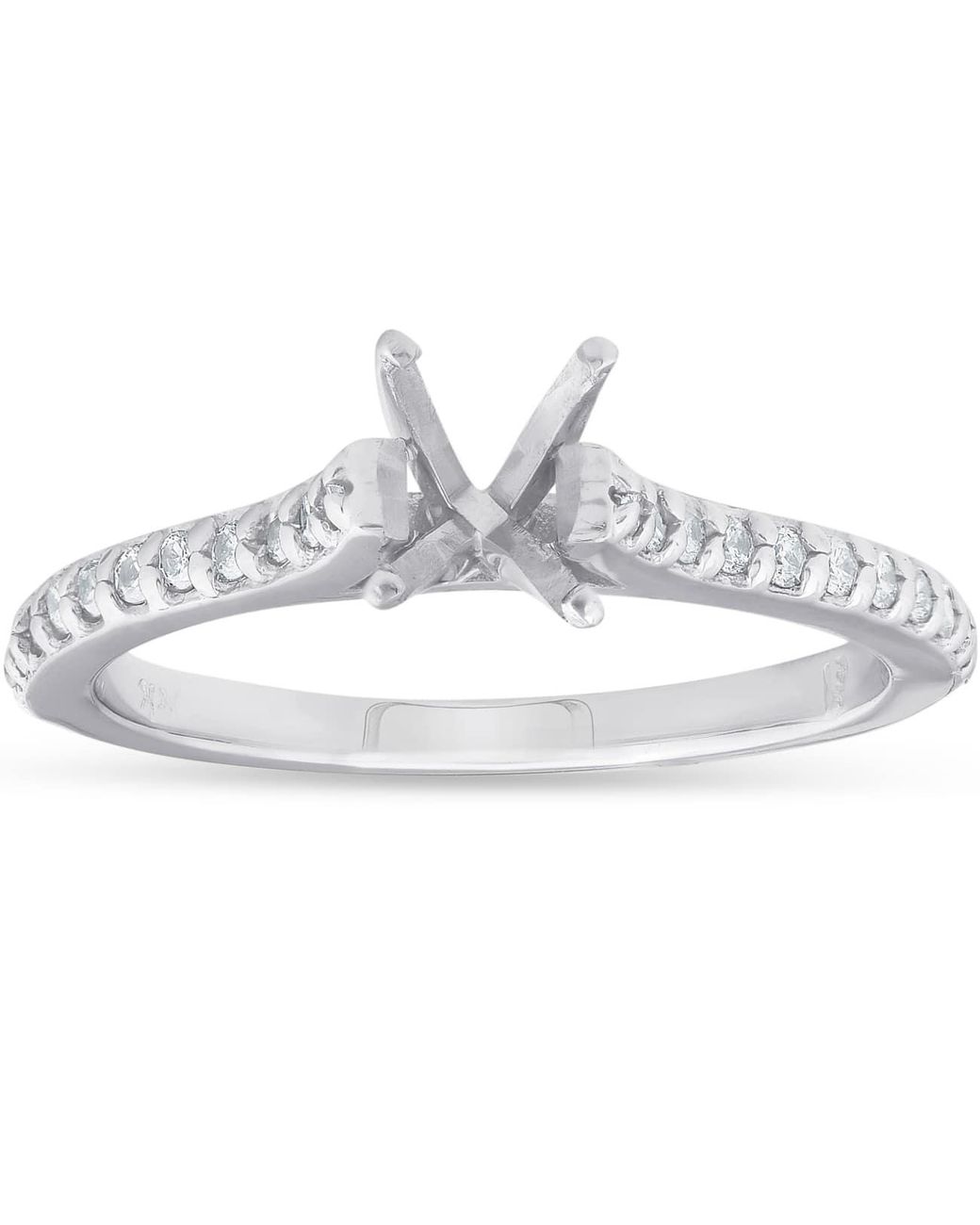 Pompeii3 1/4Ct Diamond Engagement Ring Setting 14K Size Selectable in ...