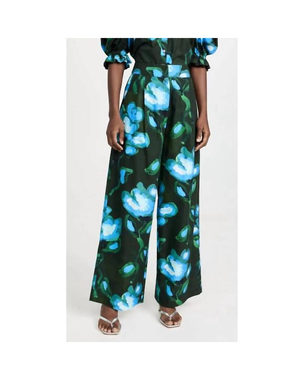 De Loreta Green Campana Pants