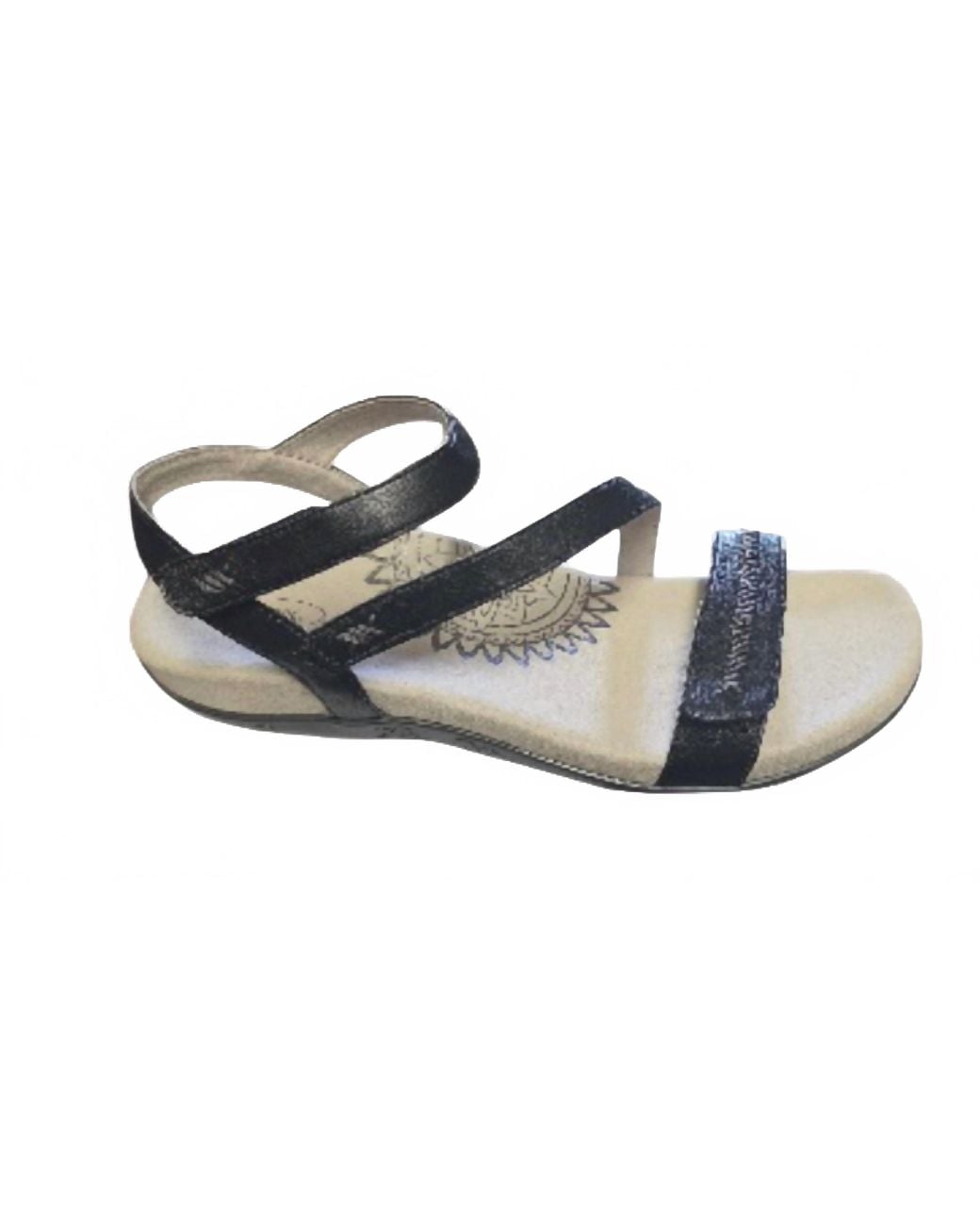 Aetrex Black Gabby Sandal
