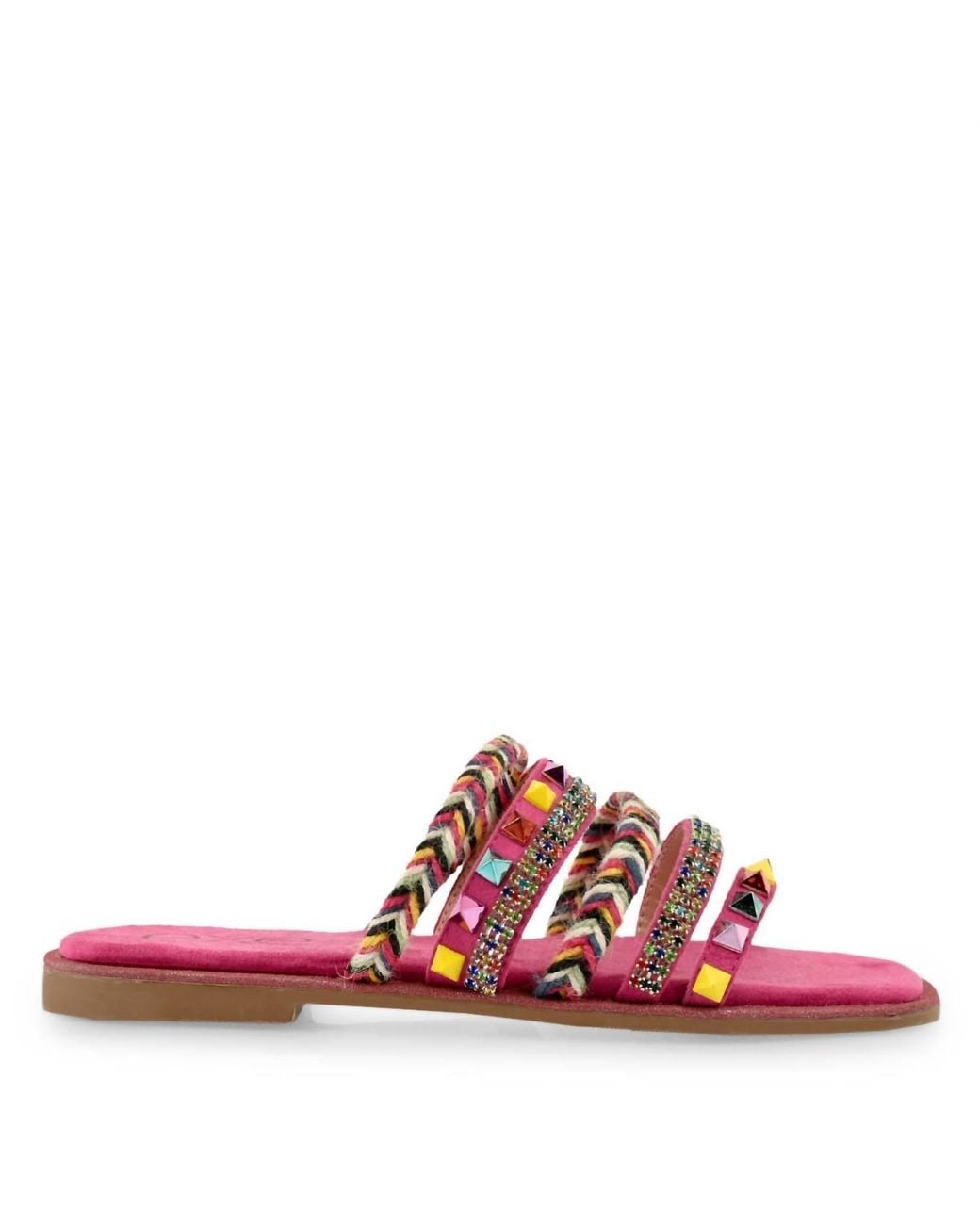 Exe' Red L2050-1201 Flat Sandals