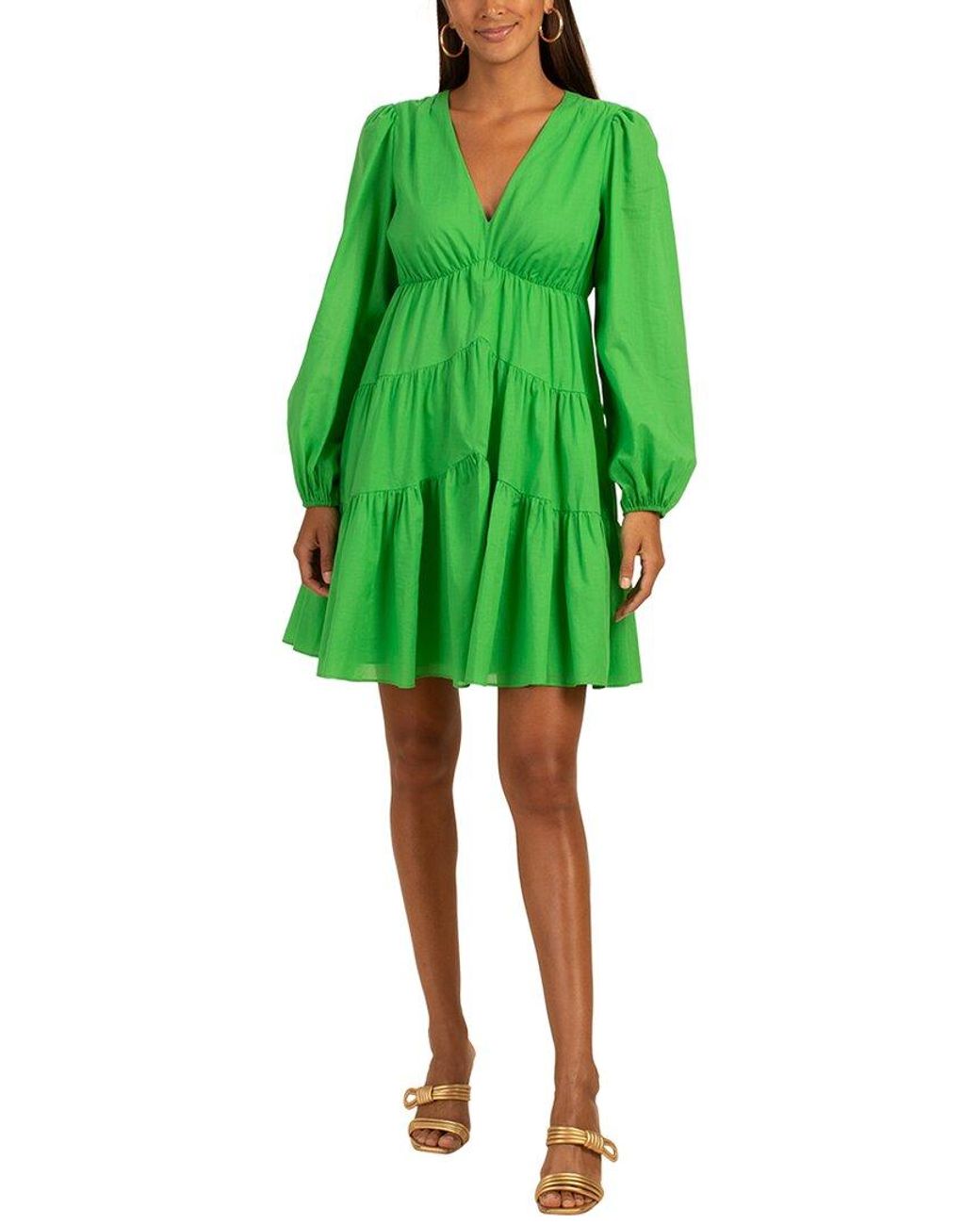 Trina Turk Regular Fit Make Merry Dress in Green