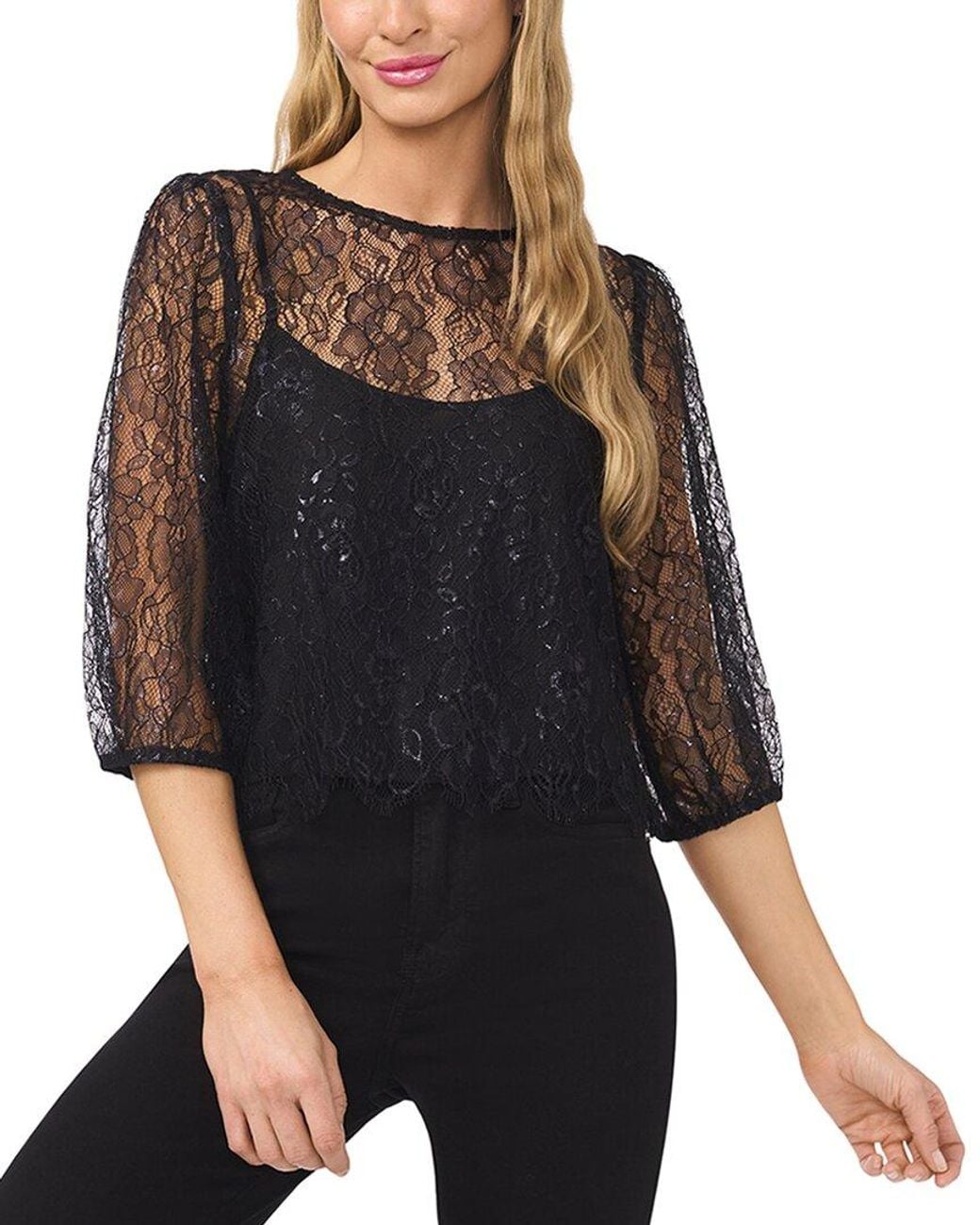 Cece Black Blouse