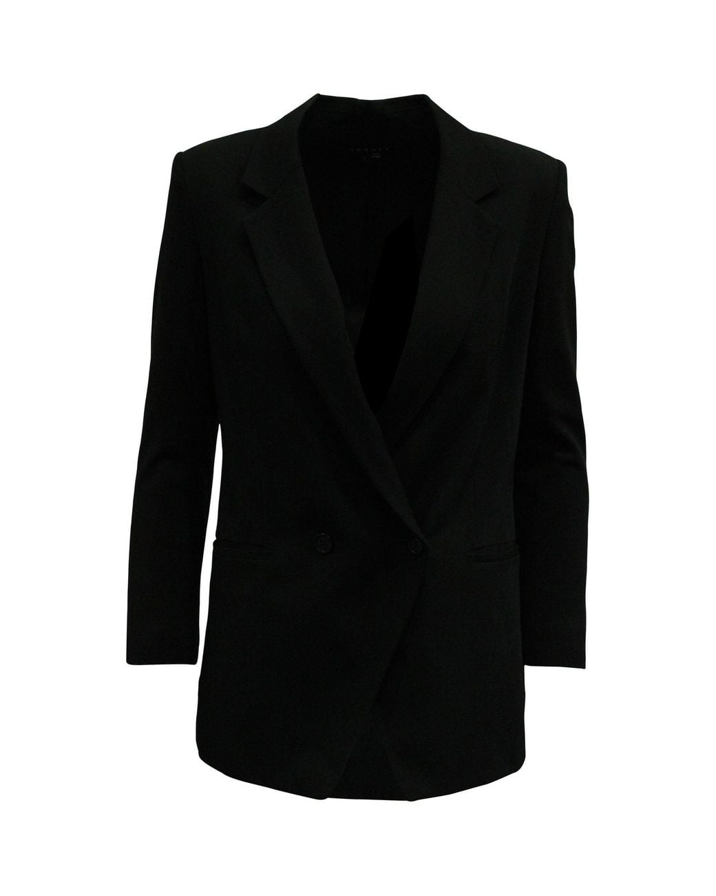 Theory Black Double-Breasted Jacket