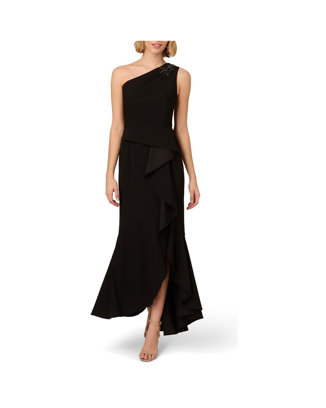 adrianna papell women's knit crepe pearl midi dress Amazon.com: Adrianna Papell Knit Crepe Pearl Midi Dress Black 2 : Clothing,  Shoes & Jewelry