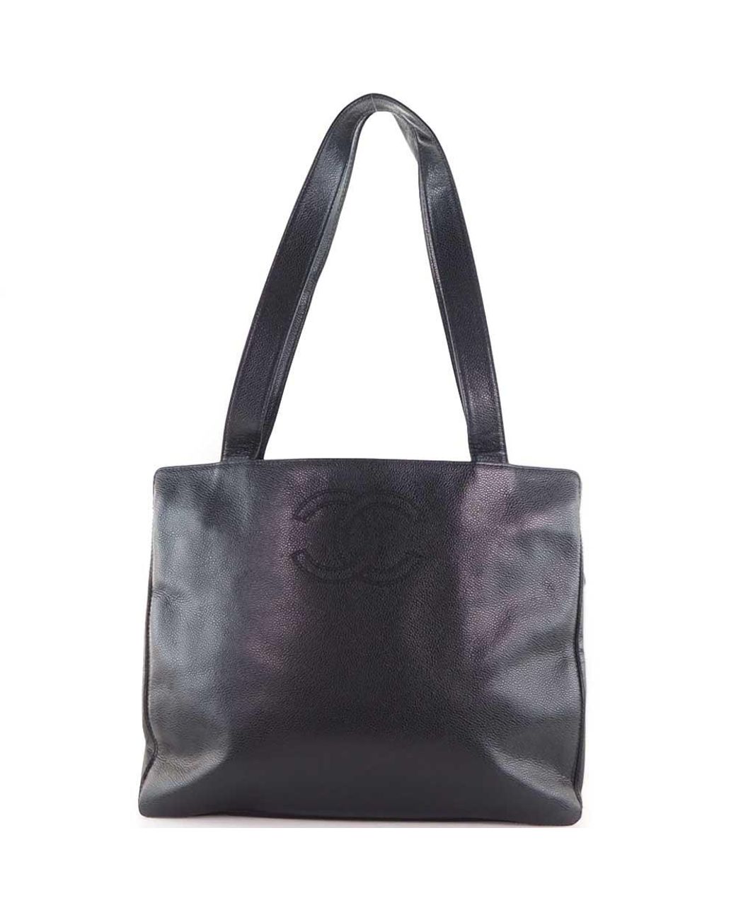 Chanel Leather Tote Bag (pre-owned) in Purple