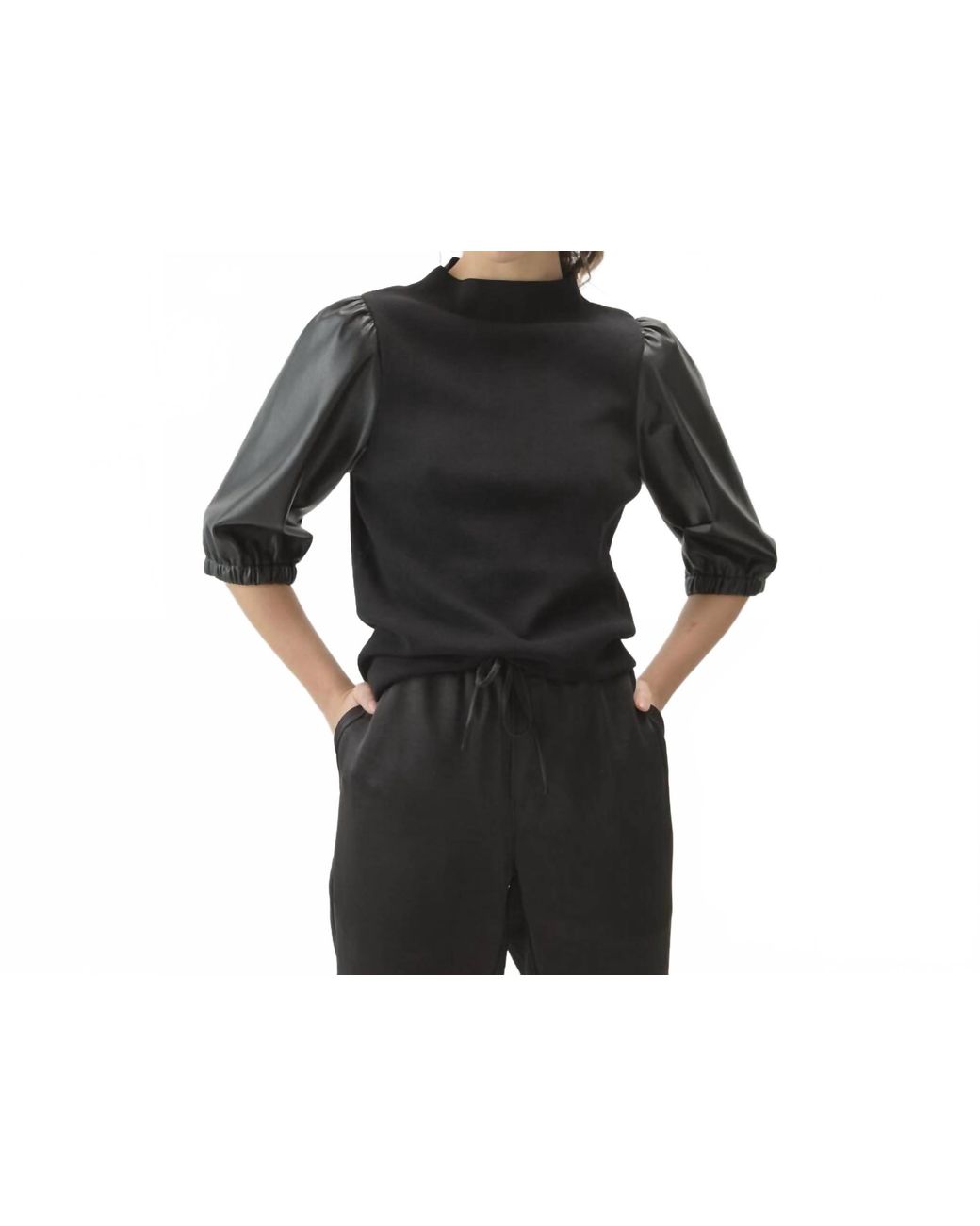 Melissa Nepton Black Marlee Top