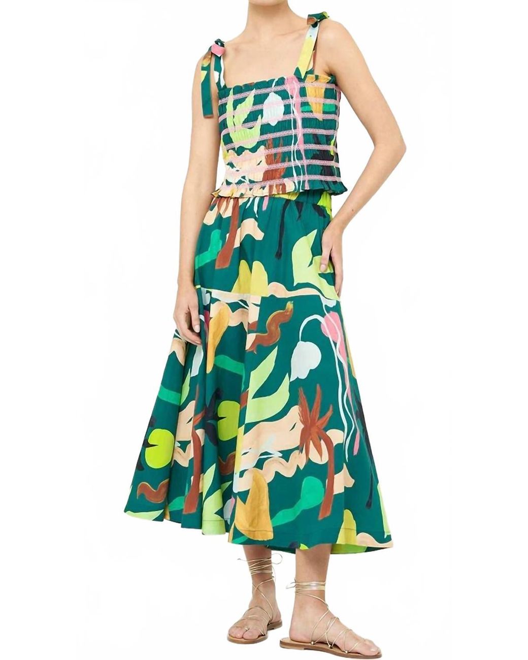 Oliphant Green Ella Top